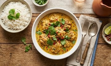 Poulet au curry et lait de coco au Thermomix - recette facile