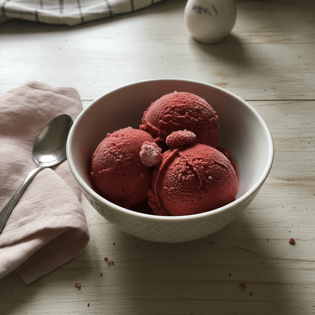 Sorbet fraise au Thermomix