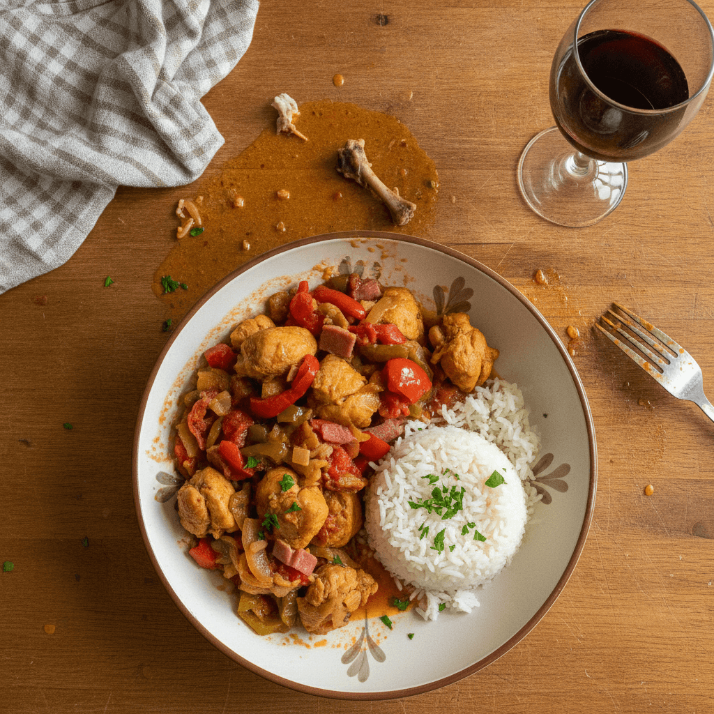 Poulet basquaise au Thermomix