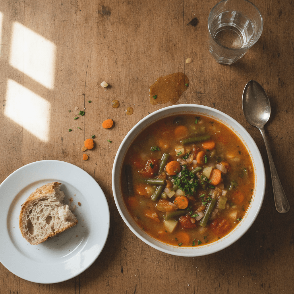 Soupe de légumes maison au Thermomix