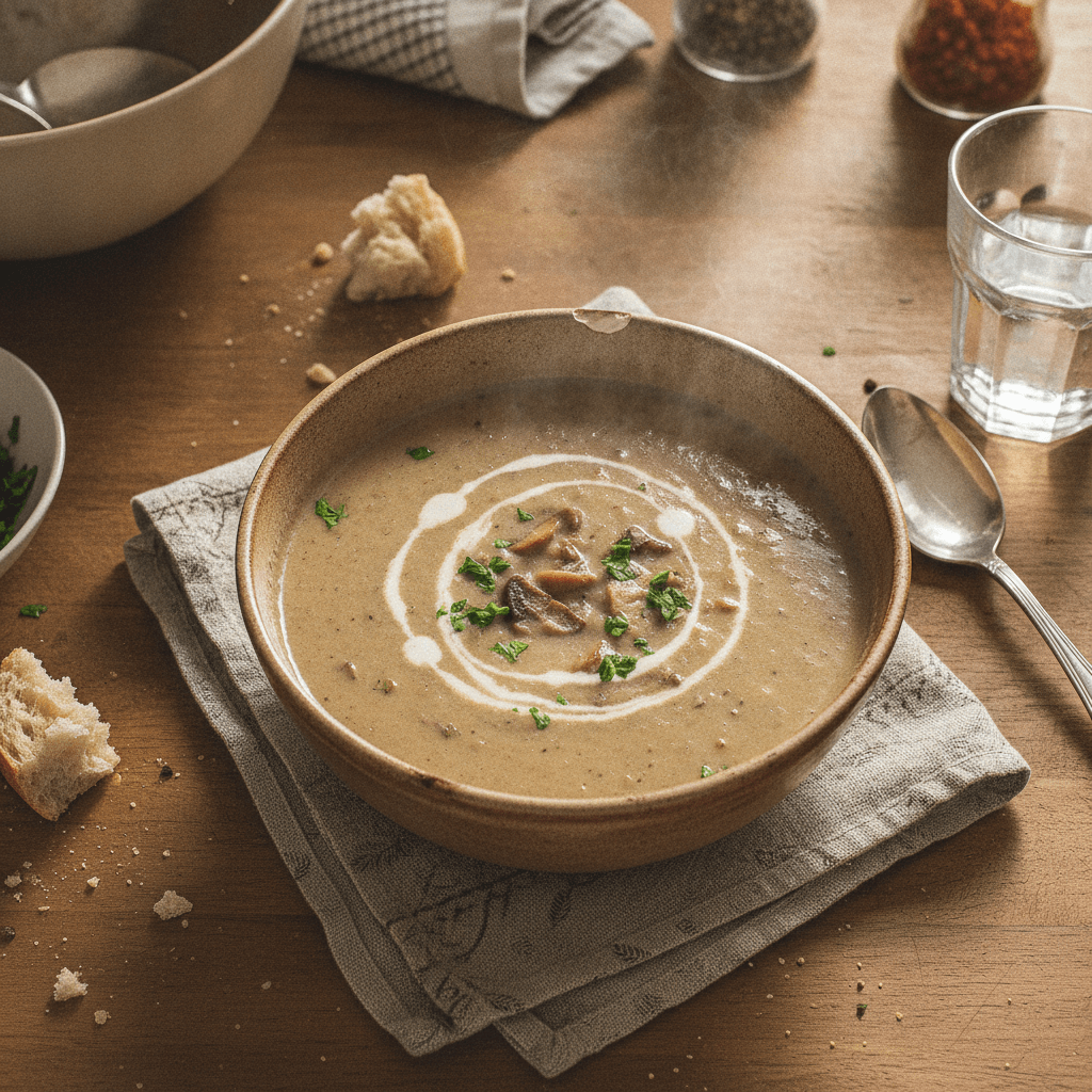 Velouté de champignons au Thermomix