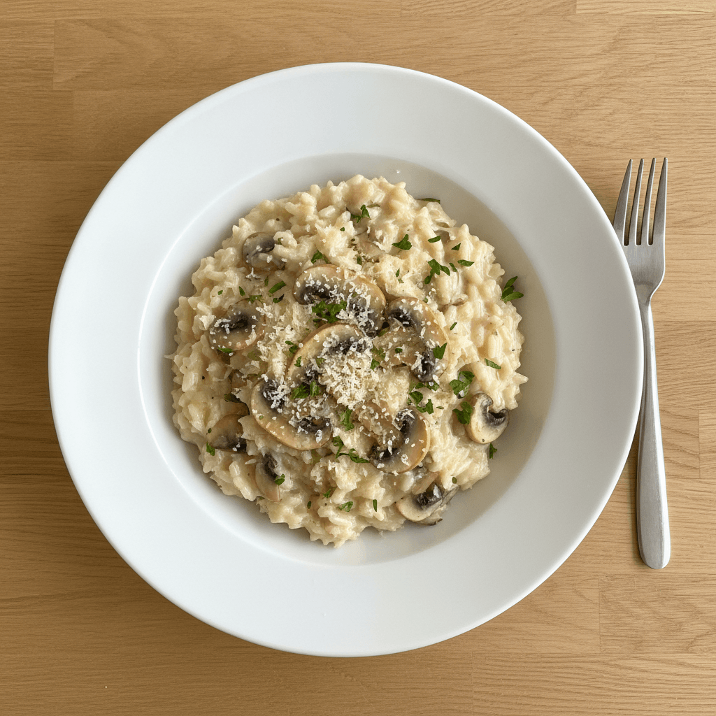 Risotto aux champignons au Thermomix